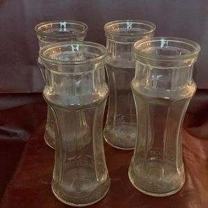 Set of 4 - 1980s Red Lobster Lighthouse Tower Glass